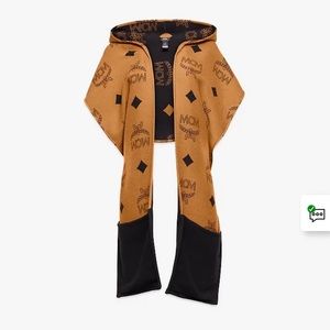 Nwt mcm hooded poncho reversible.